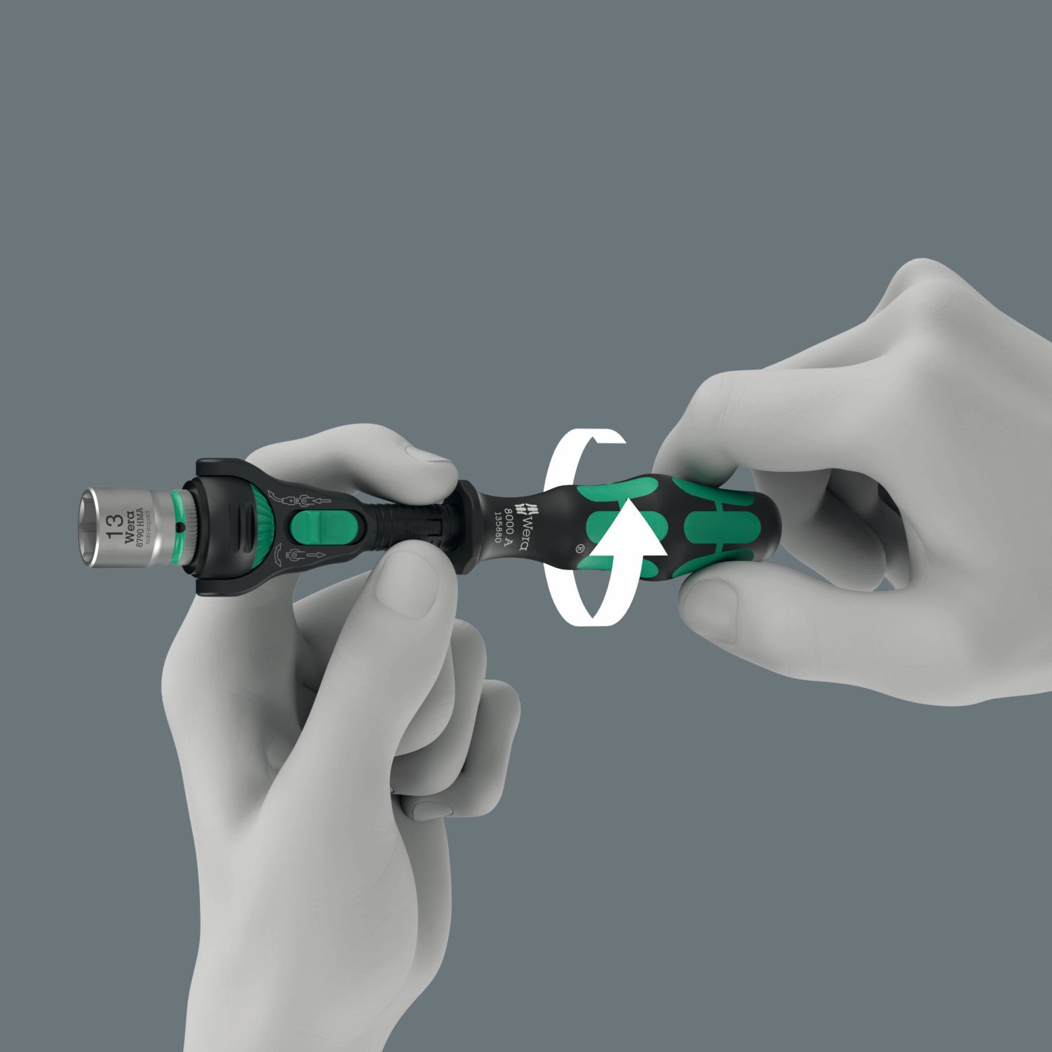 (PRE-ORDER) Wera 8000 A Black Edition Zyklop Speed Ratchet with 1/4" Drive