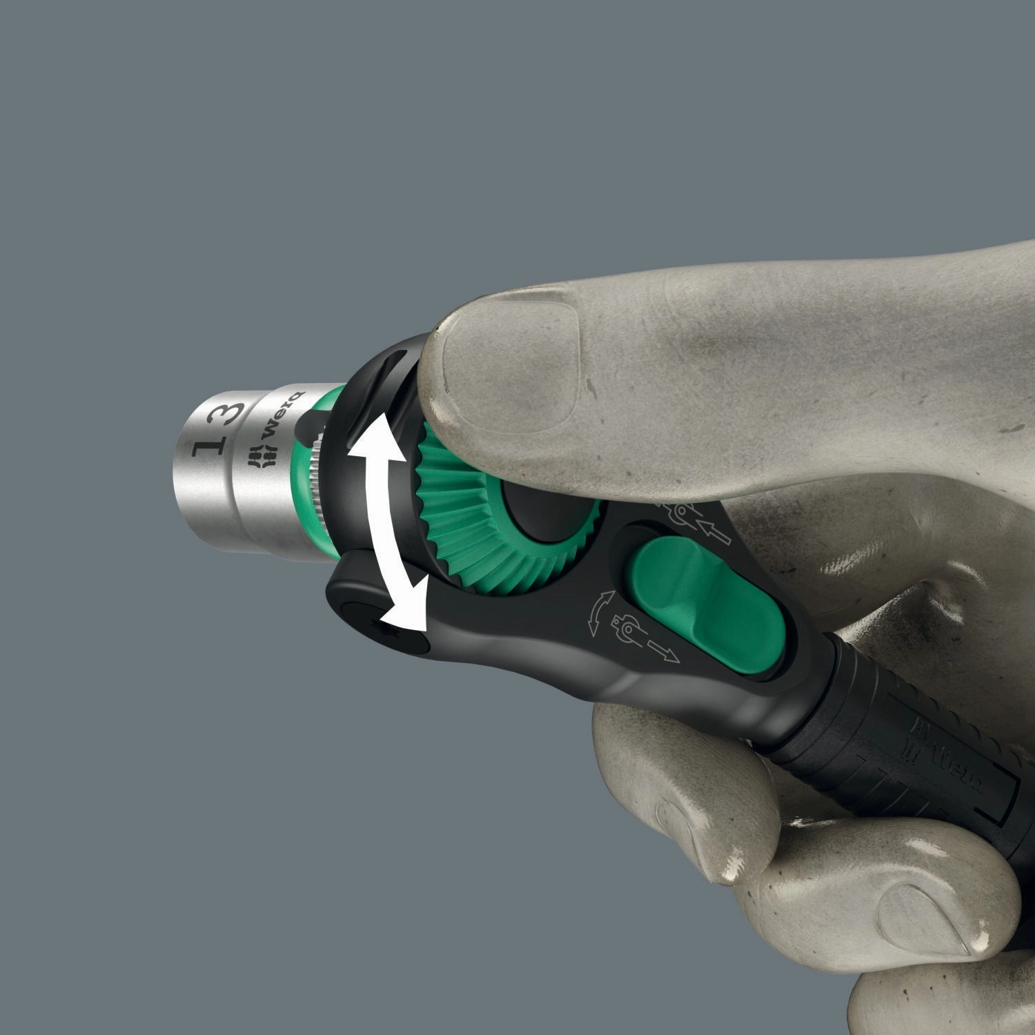 (PRE-ORDER) Wera 8000 A Black Edition Zyklop Speed Ratchet with 1/4" Drive