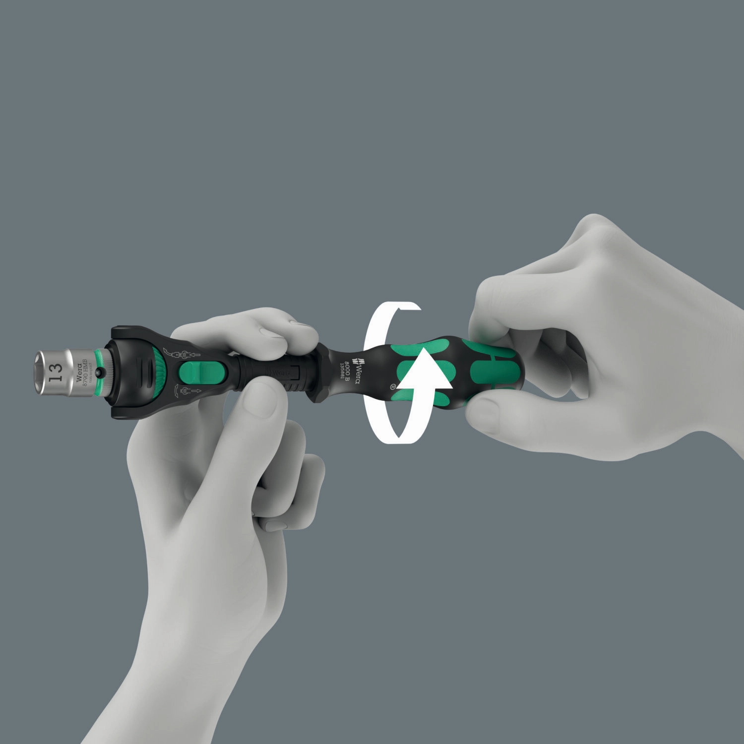 (PRE-ORDER) Wera 8000 B Black Edition Zyklop Speed Ratchet with 3/8" Drive