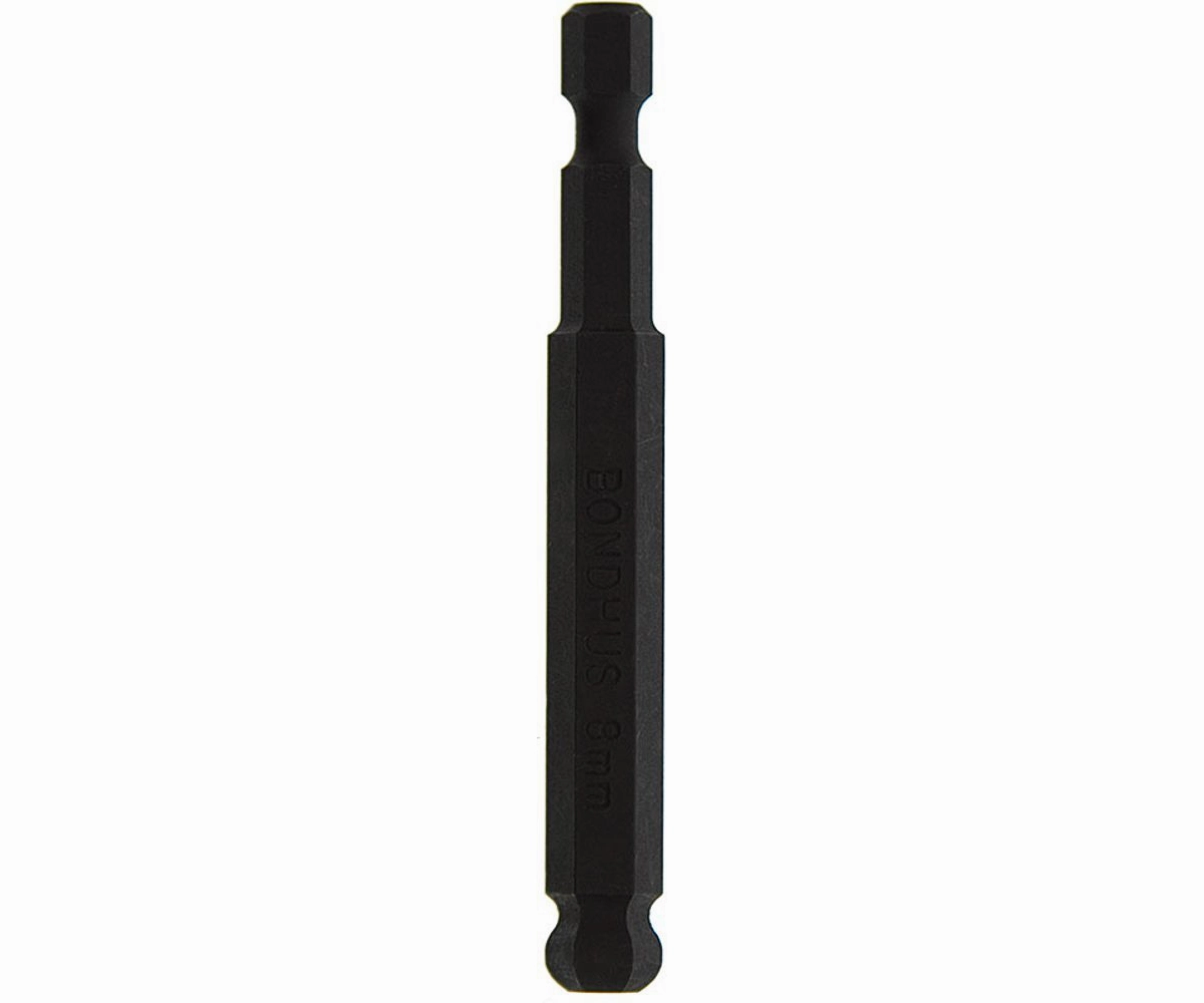 Bondhus 10876 10 x 76mm Ball End Hex Tip Power Bit with ProGuard Finish
