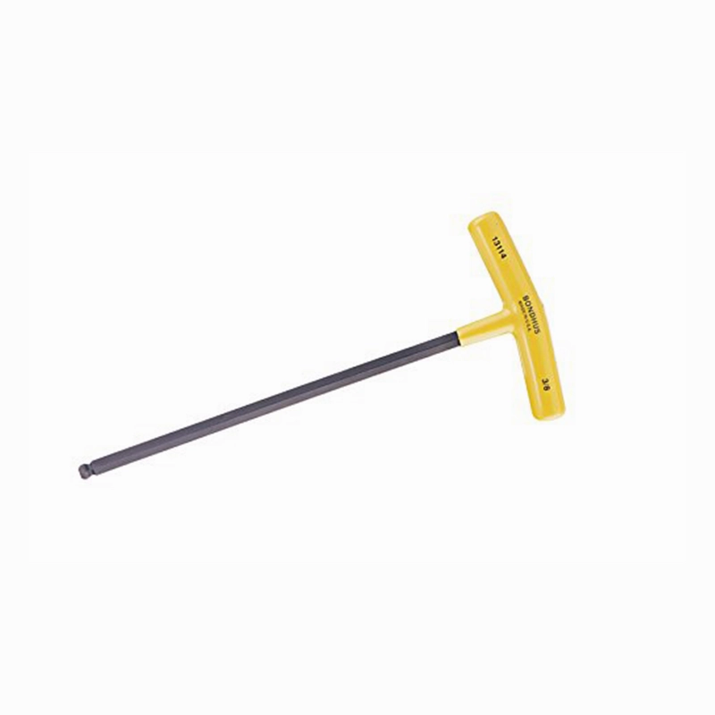 Bondhus 13114 3/8 x 11.8" Ball End Tip Graduated Length T-Handle with ProGuard Finish, 2 Piece