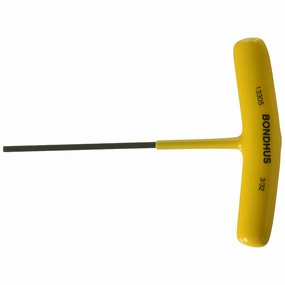 Bondhus 13305 3/32 x 4.2" Hex Tip Graduated Length T-Handle with ProGuard Finish, 2 Piece