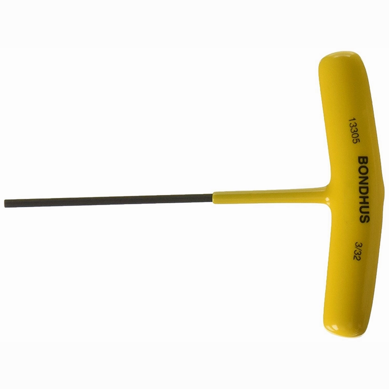 Bondhus 13309 5/32 x 5.2" Hex Tip Graduated Length T-Handle with ProGuard Finish, 2 Piece