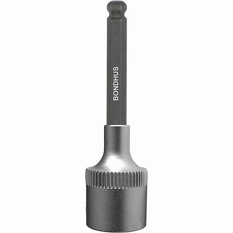 Bondhus 43980 12mm x 2" ProHold 1/2" Drive Socket Ball End Bit with ProGuard Finish
