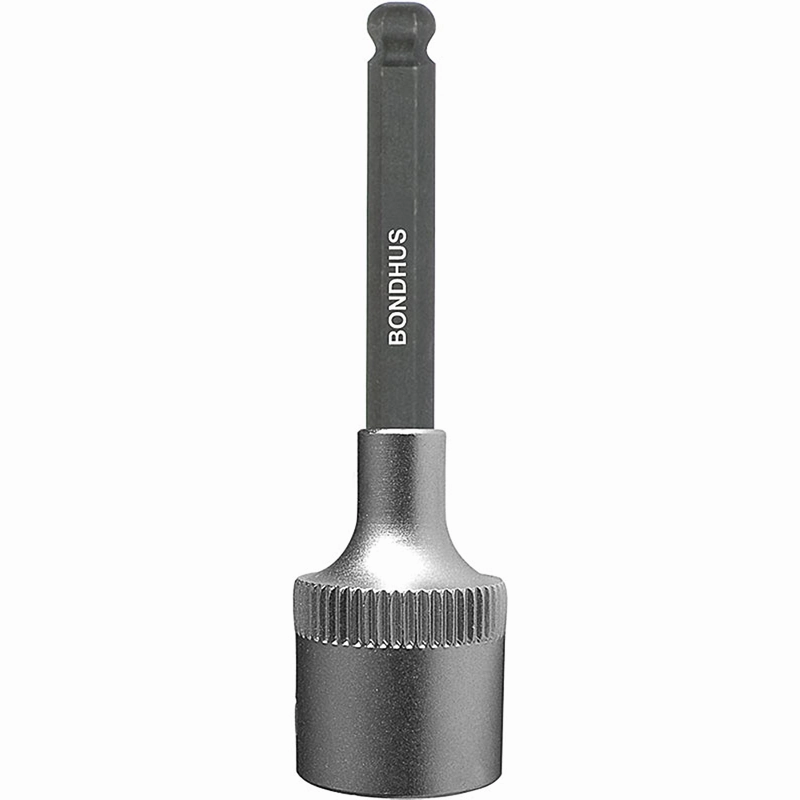Bondhus 43986 17mm x 2" ProHold 1/2 Drive Socket Ball End Bit with ProGuard Finish