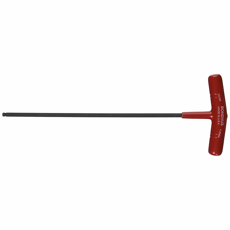 Bondhus 45272 8mm Hex Tip T-Handle with ProGuard Finish, Tagged and Barcoded, 2 Piece