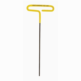Bondhus 46406 7/64 x 6" Hex Tip Cushion Grip Loop T-Handle with ProGuard Finish, 2 Piece