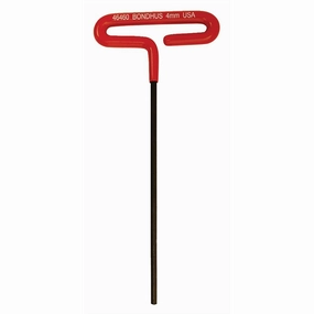 Bondhus 46464 5mm x 6" Hex Tip Cushion Grip Loop T-Handle with ProGuard Finish, 2 Piece