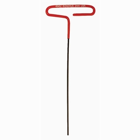 Bondhus 46552 2mm x 9" Hex Tip Cushion Grip Loop T-Handle with ProGuard Finish, 2 Piece