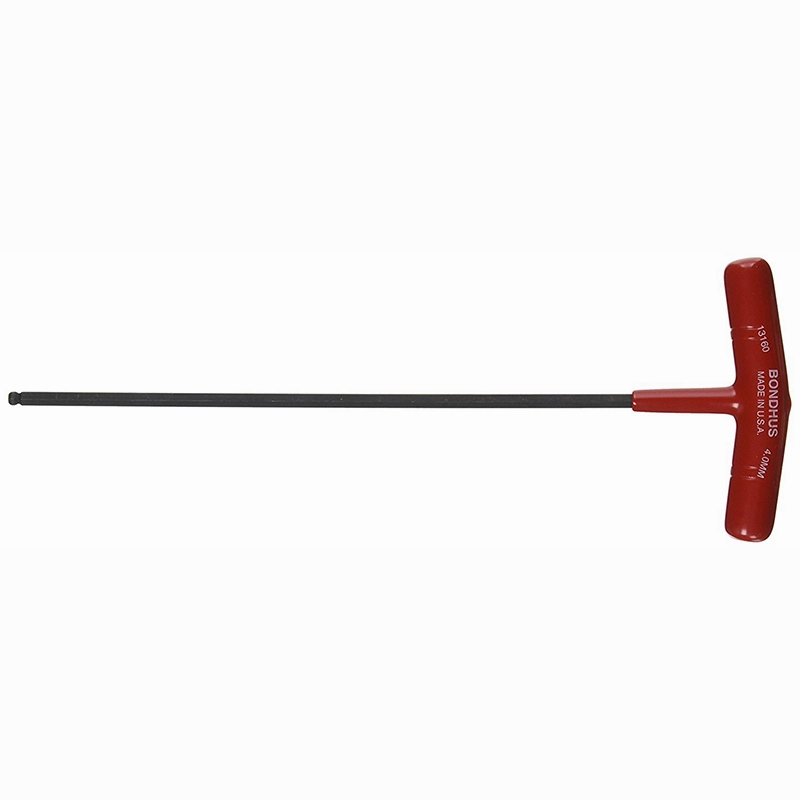 Bondhus 53164 5 x 246mm Ball End Tip Graduated Length T-Handle with ProGuard Finish, Tagged and Barcoded, 2 Piece