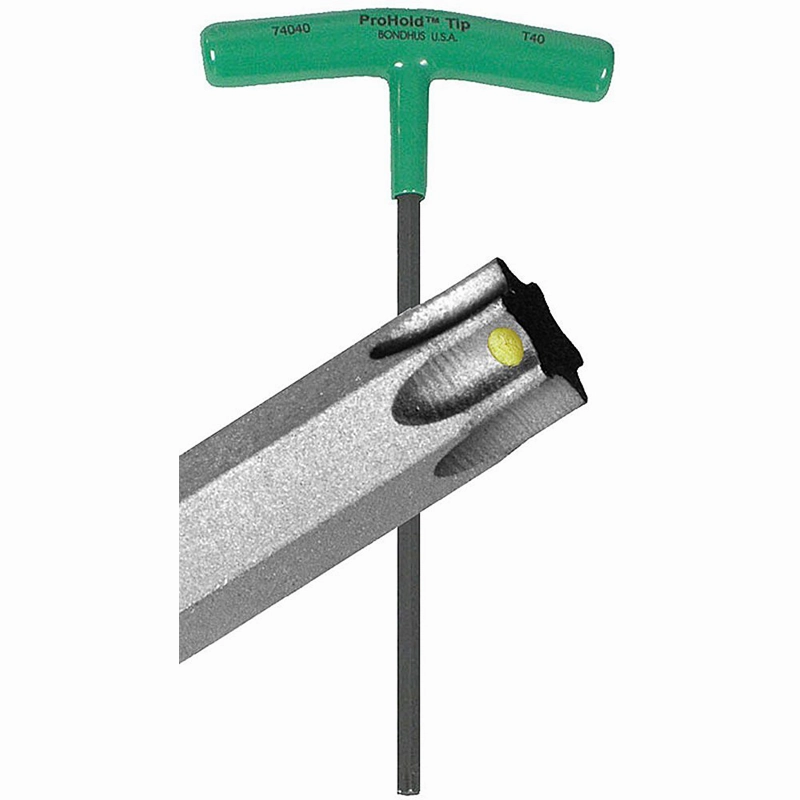 Bondhus 74045 T45 x 8.1" ProHold Star Tip Graduated Length T-Handle with ProGuard Finish, 2 Piece