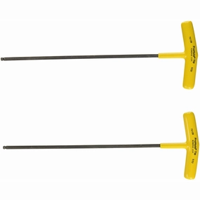 Bondhus 75110 3/16 x 9.8" ProHold Tip Ball End Graduated Length T-Handle with ProGuard Finish, 2 Piece