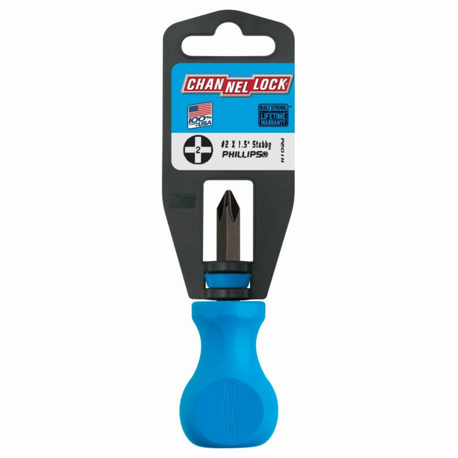 Channellock P201H PHILLIPS #2 x 1.5 Stubby-Inch Professional Screwdriver
