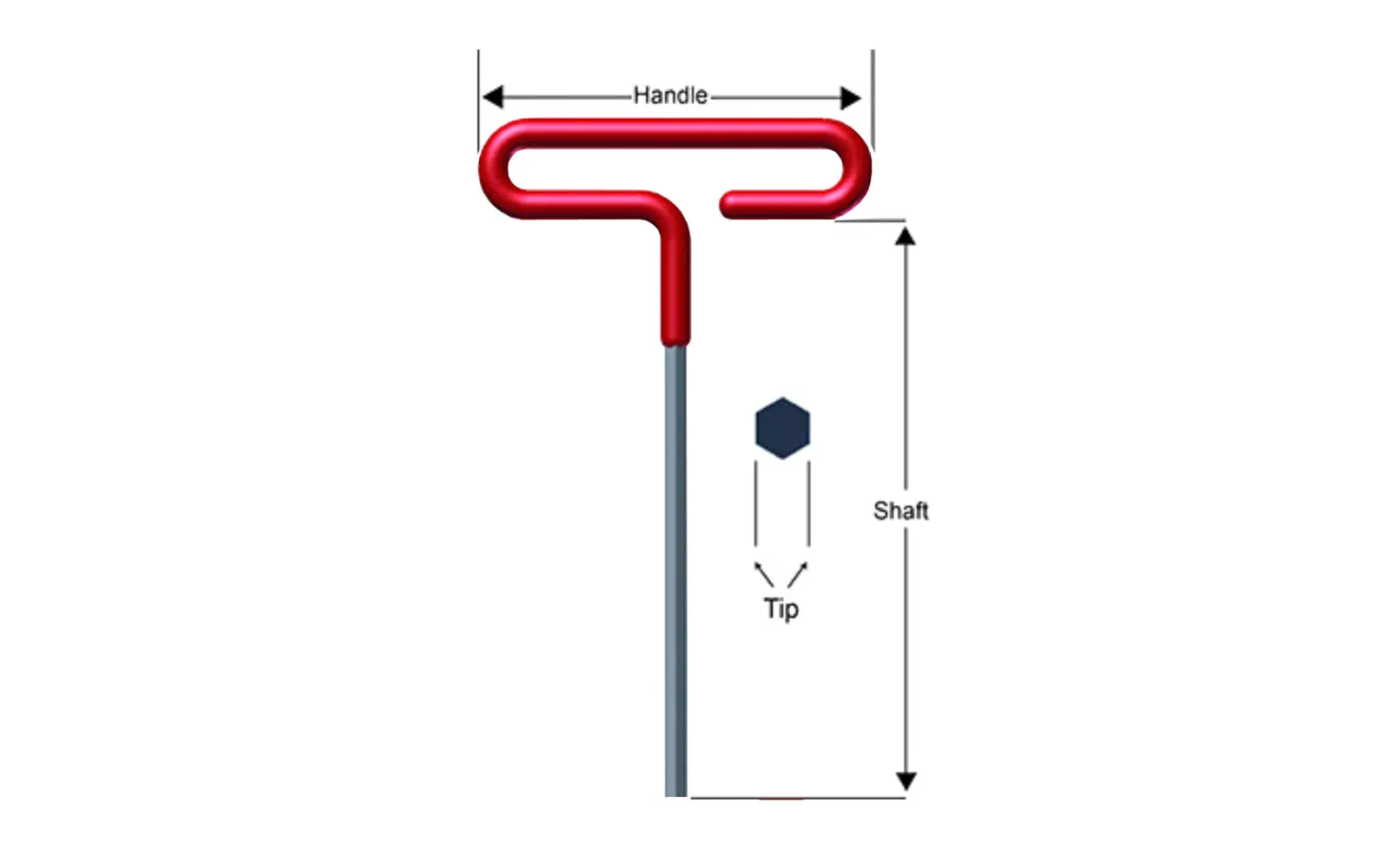 Eklind Cushion Grip Hex T-Key - SAE