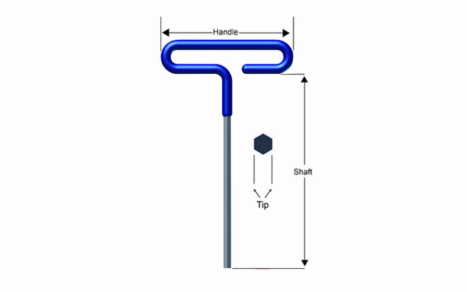 Eklind Cushion Grip Hex T-Key - Metric