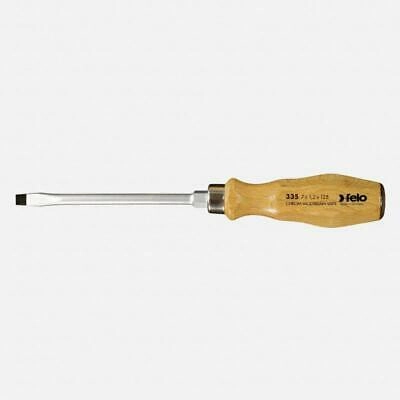 Felo 0715718040 Wood Handle Slotted Screwdriver