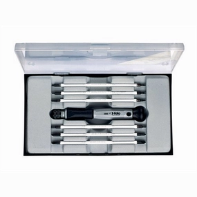 Felo 0715750727 Reversible Slotted, Phillips, & TORX Blades, 7 Piece