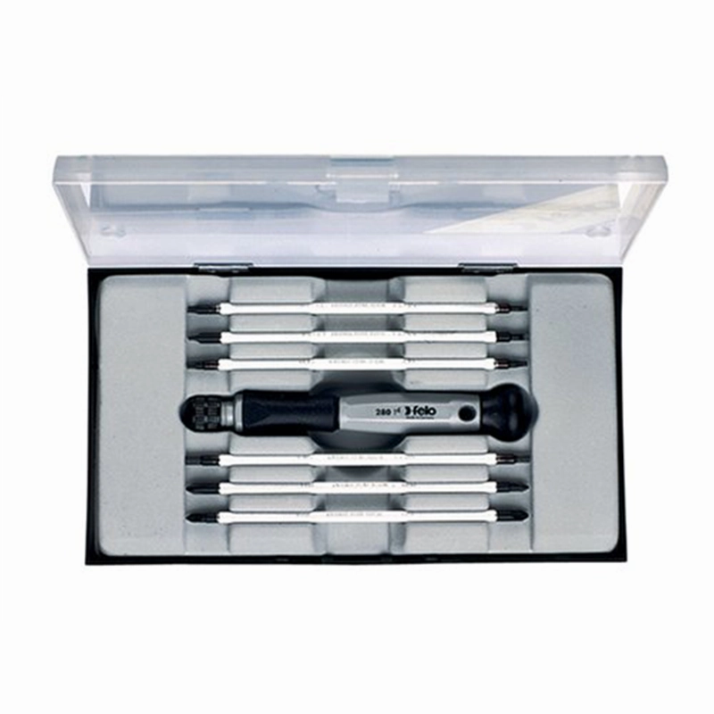 Felo 0715750727 Reversible Slotted, Phillips, & TORX Blades, 7 Piece