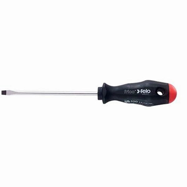 Felo 0715751809 8mm x 12" Slotted Screwdriver, 500 Series, 2 Component Handle