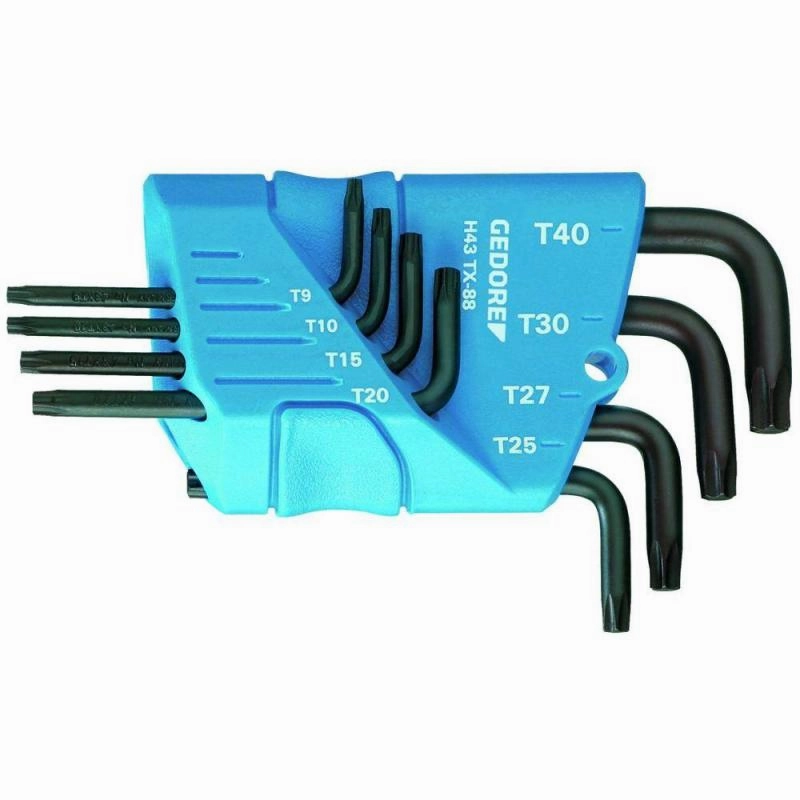 Gedore 1531417 Cranked socket key set 9 pcs TORX T7-T40