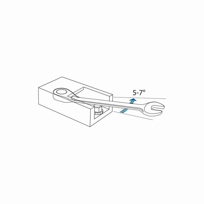 Gedore 2297361 Combination Ratchet Spanner, Reversible, 19 mm