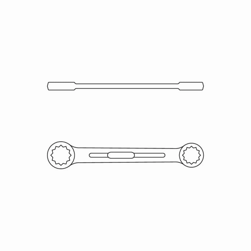 Gedore 6056030 Flat Ring Spanner 30x32 mm