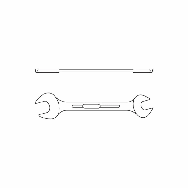 Gedore 6072070 6 AF Double Open Ended Spanner 1.1/16x1.1/8 Inch