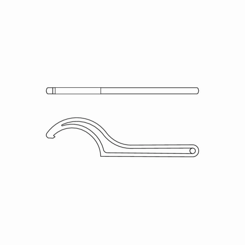 Gedore 6334290 Hook Wrench With Lug, 34-36 mm