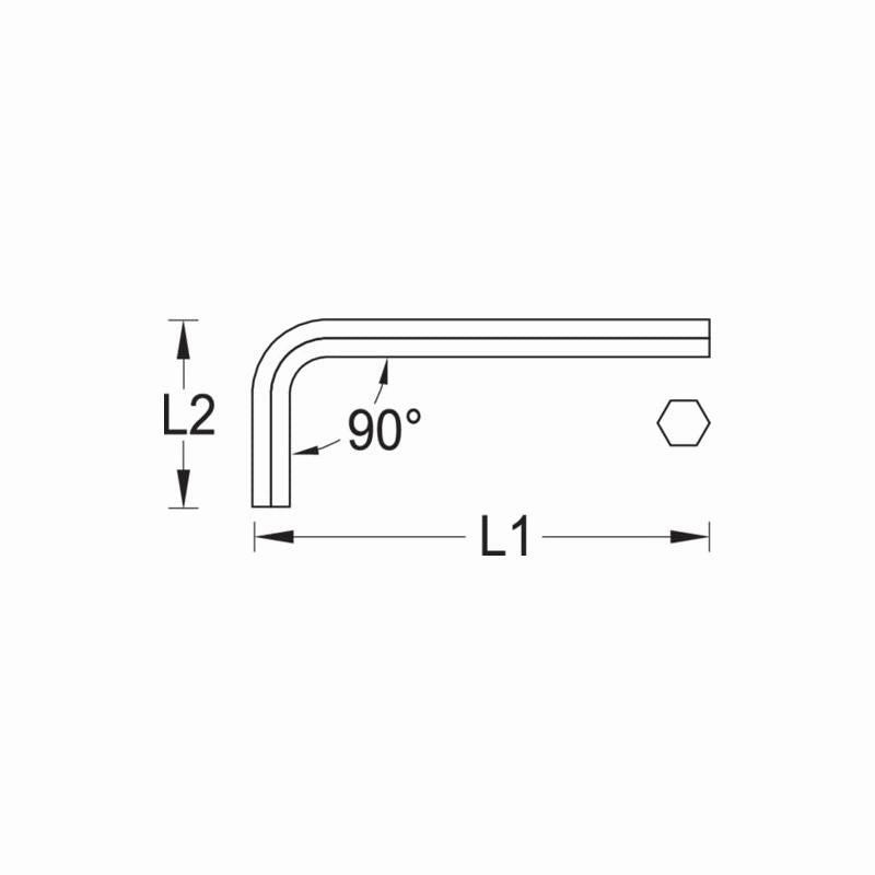 Gedore 6341310 Hexagon Allen key 12 mm