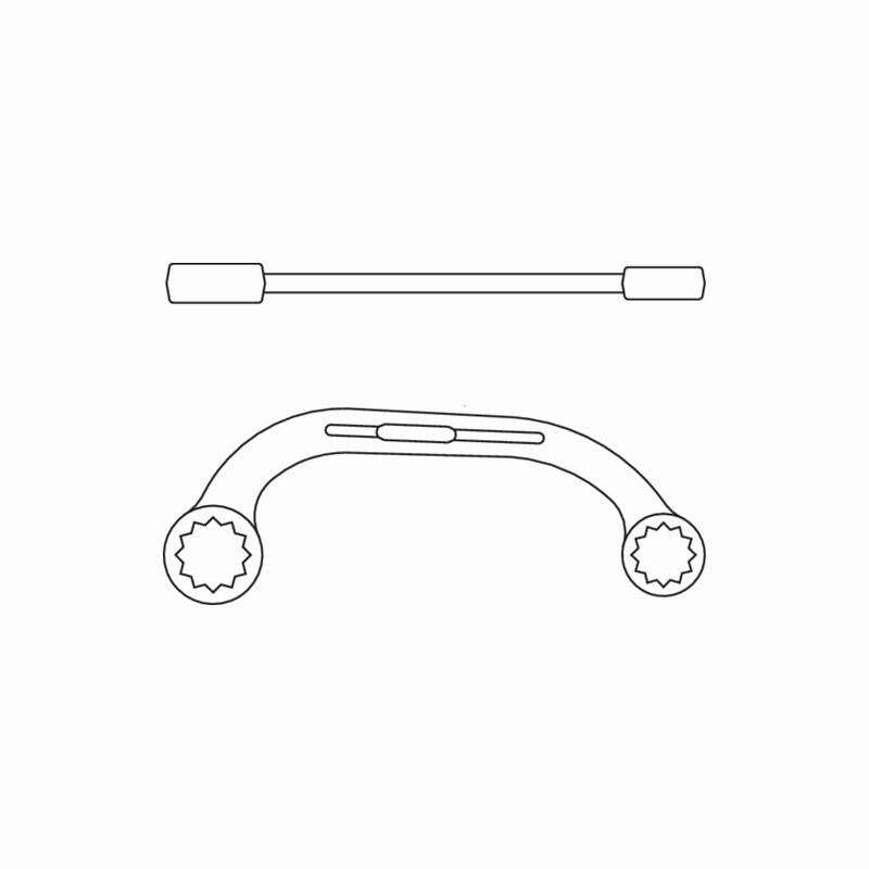 Gedore 6470470 Half-Moon Ring Spanner 15x17 mm