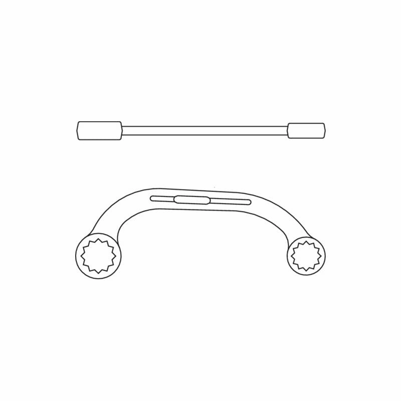 Gedore 6470630 Half-Moon Ring Spanner 13x15 mm