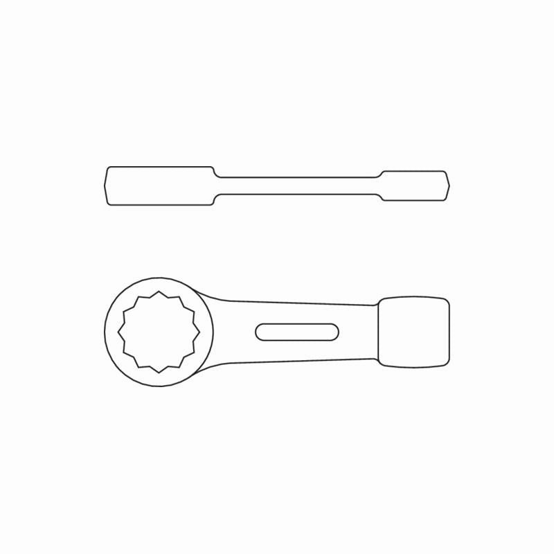 Gedore 6476080 306 Ring Slogging Spanner 60 mm