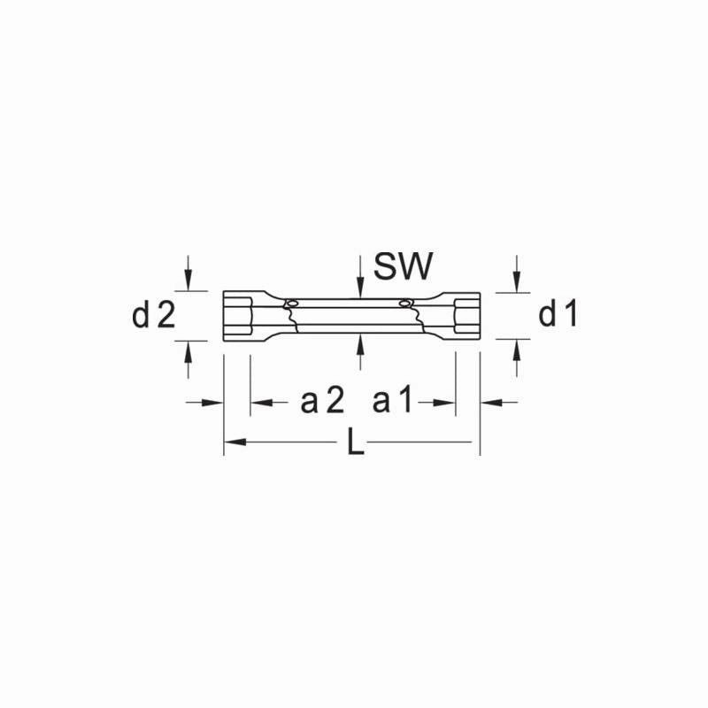 Gedore 6527250 Tubular box spanner 32x36 mm