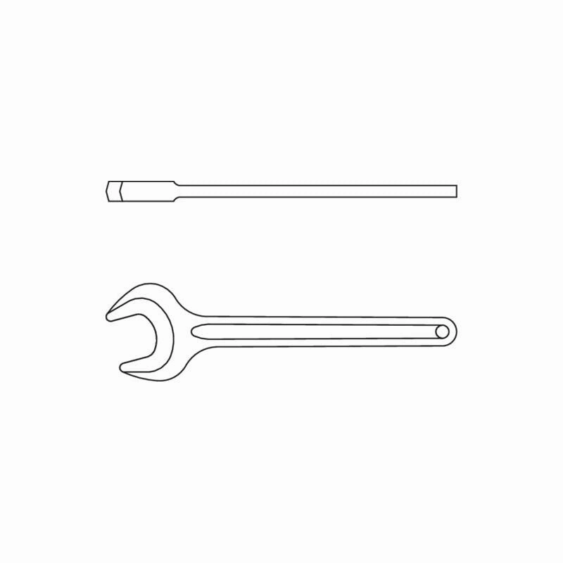 Gedore 6577780 894 Single Open Ended Spanner 75 mm
