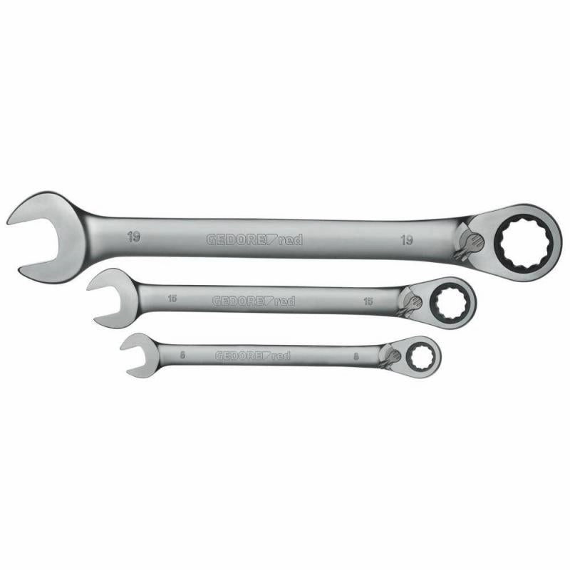 Gedore R07205005 Combination Ratchet Spanner 8-19 mm 5 Piece