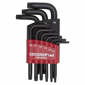 Gedore R36405009 TORX Allen Key Set TX T10-50 9 Pcs