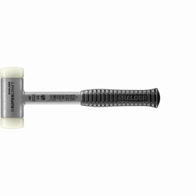 Halder 3377.045 Supercraft Dead Blow, Non-Rebounding Hammer with Nylon Face Inserts Steel Housing and Steel Handle with Rubber Grip