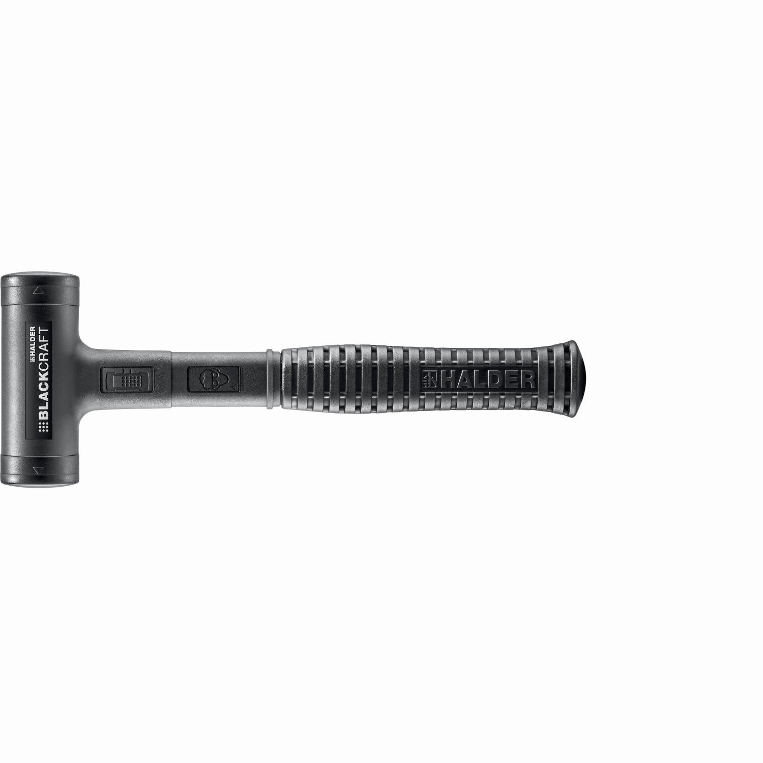 Halder 3379.040 Blackcraft Dead Blow Hammer, Polyurethane Cover, Steel Housing and Handle