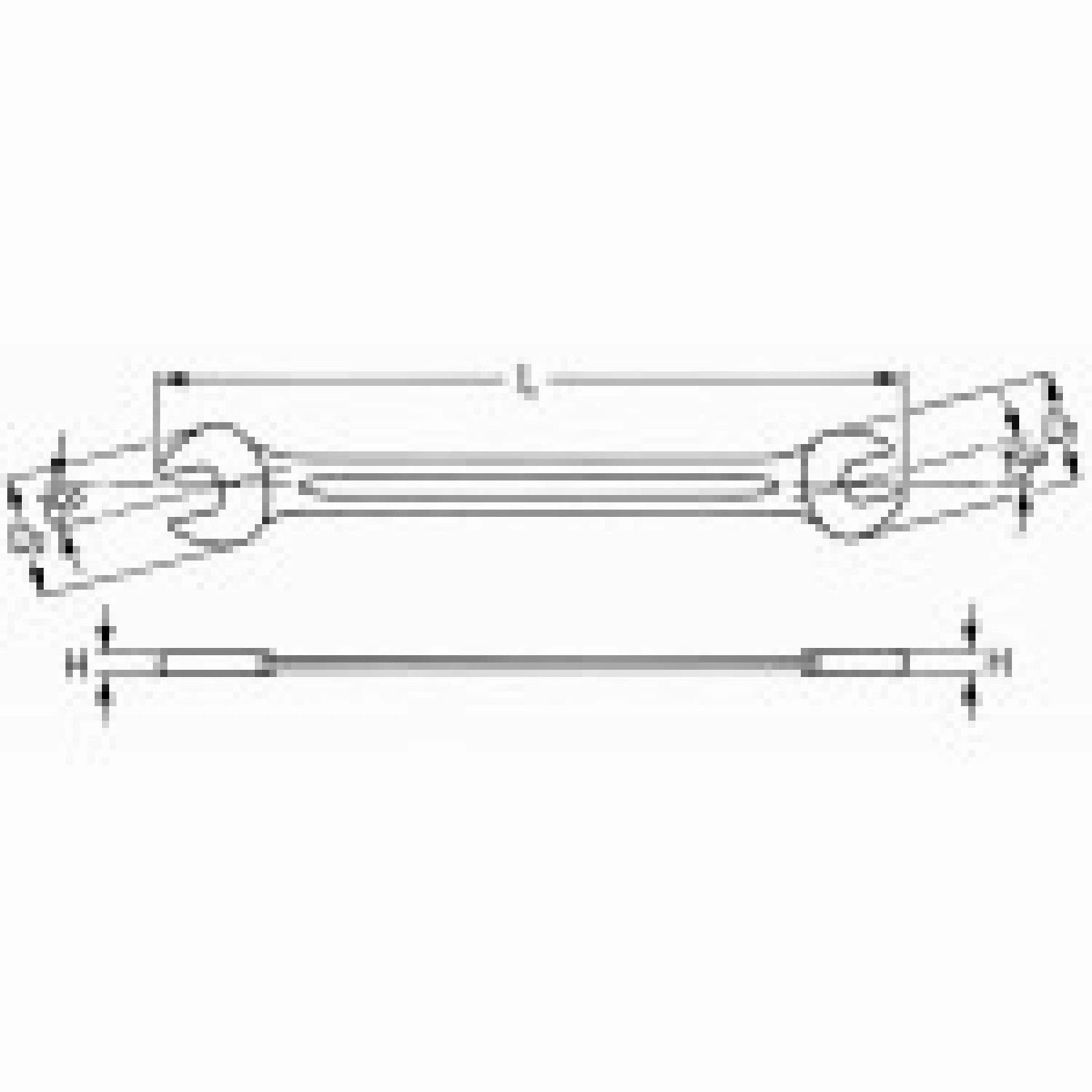 Heyco 00350665382 Double Ended Open Jaw Wrenches, AF-Sizes 1.1/16 x 1.1/4 Inch