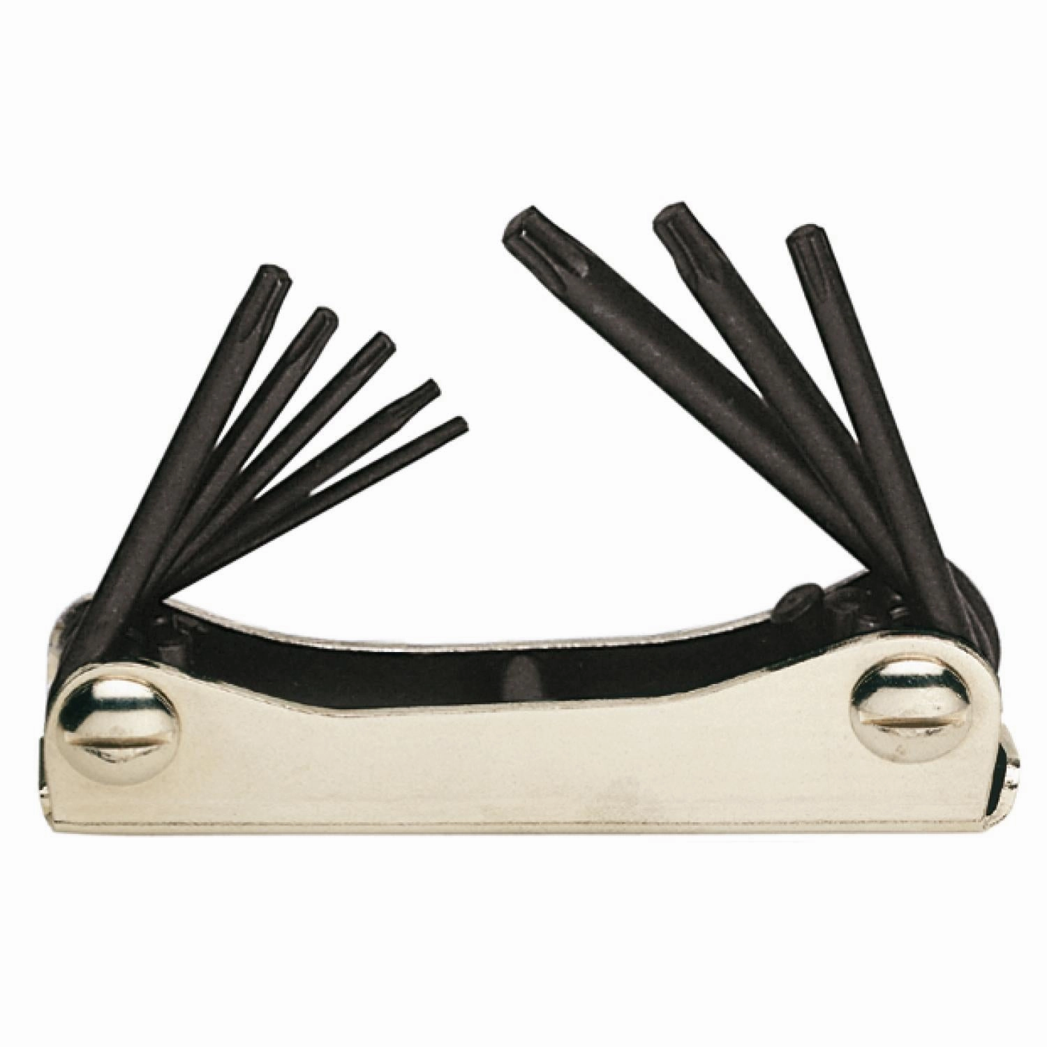 Heyco 01348624030 TORX L-Key Folding Set in Metal Holder, 8 Pieces