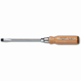 Heyco 01470010080 Slotted Engineers' Screwdriver with Hardwood Handle, 5.5 mm
