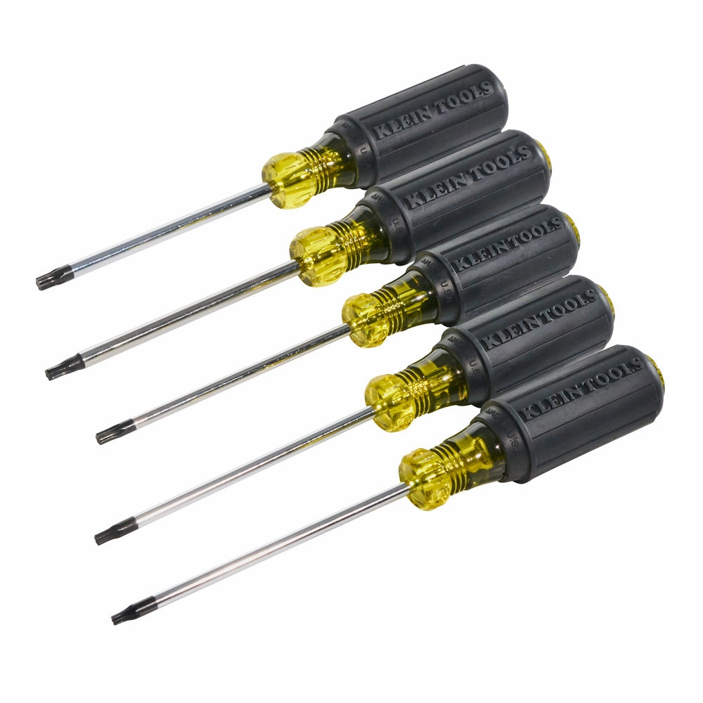 Klein Tools 19555 Screwdriver Set, TORX Cushion Grip, 5-Piece