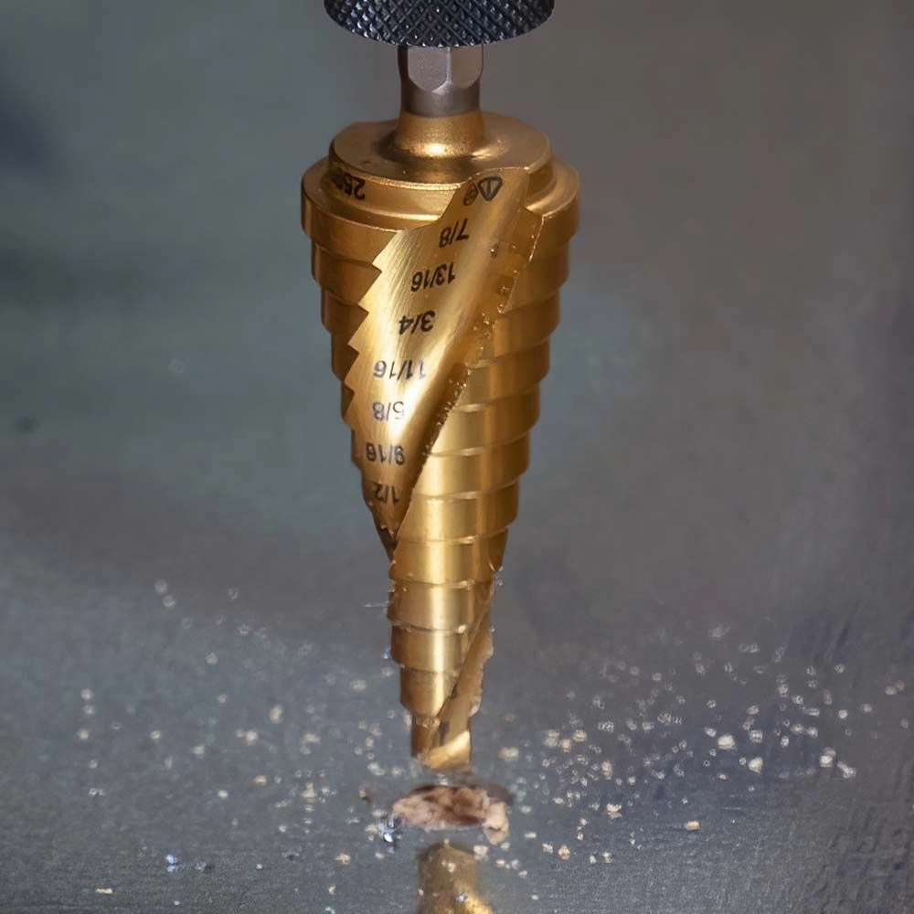 Klein Tools 25951 Step Bit Kit, Spiral Double-Fluted, VACO, 3-Piece