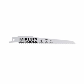 Klein Tools 31716 Reciprocating Saw Blade, 6 TPI, 6-Inch, 5-Pack