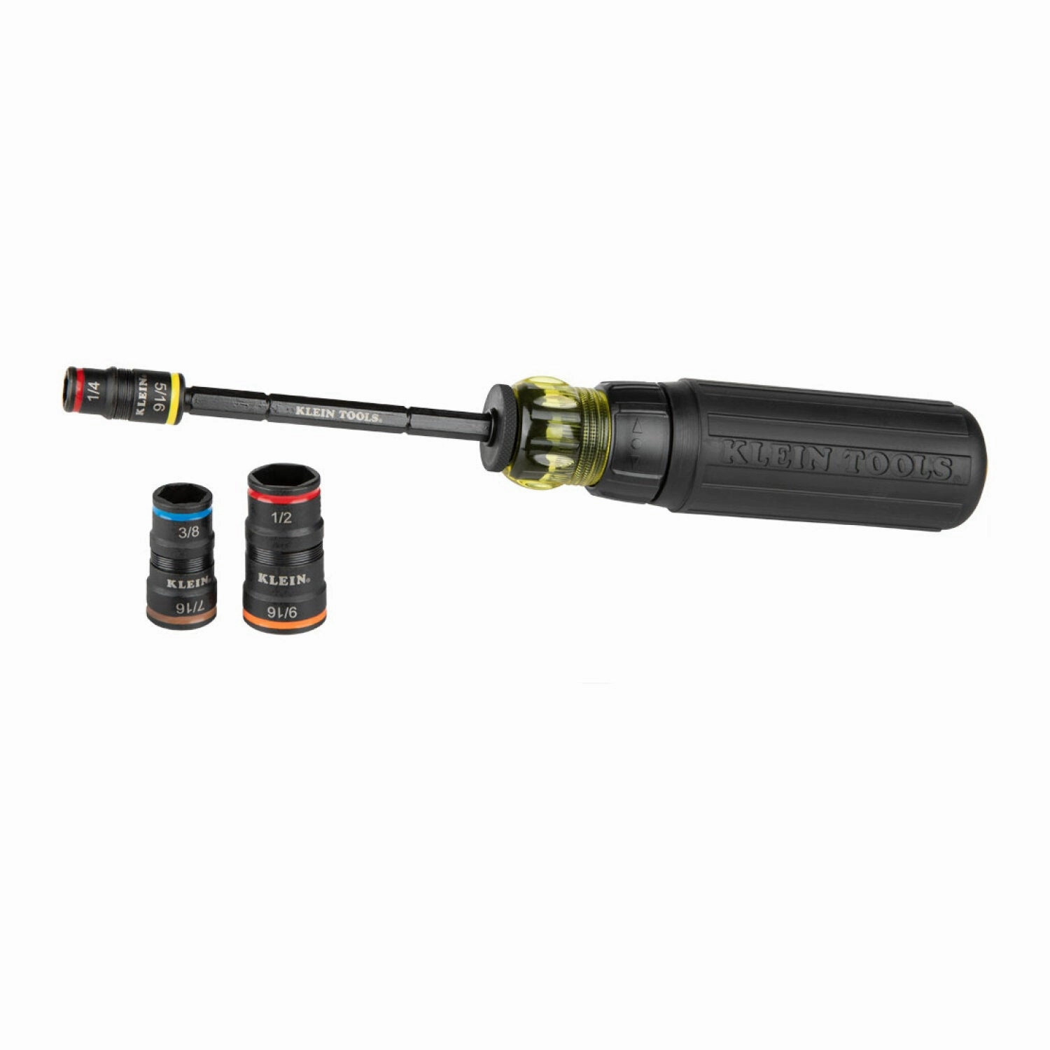 Klein Tools 32910RCHT 7-in-1 Impact Rated Flip Socket Set with Ratcheting Handle