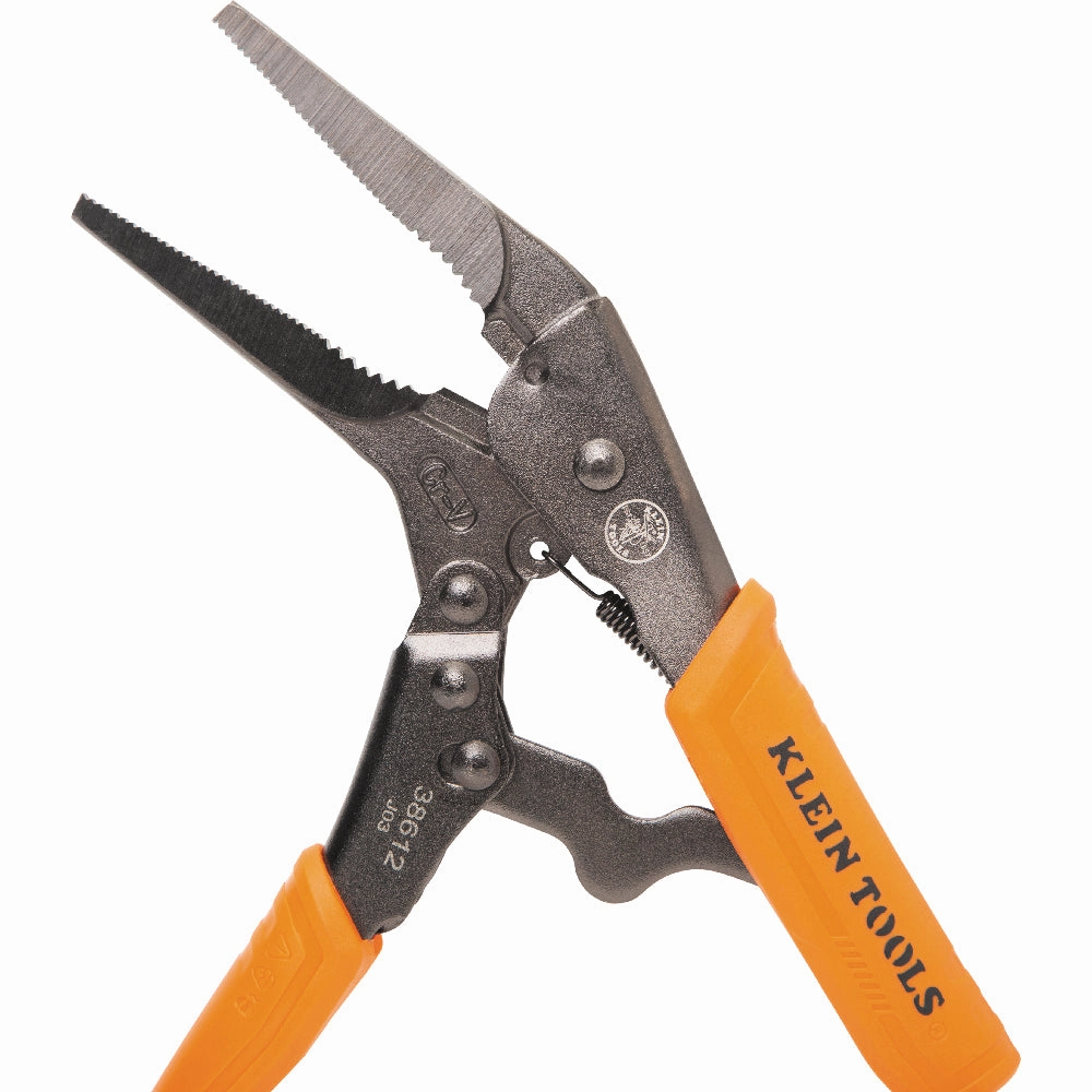 Klein Tools 38612 Long Nose Locking Pliers, 9-Inch