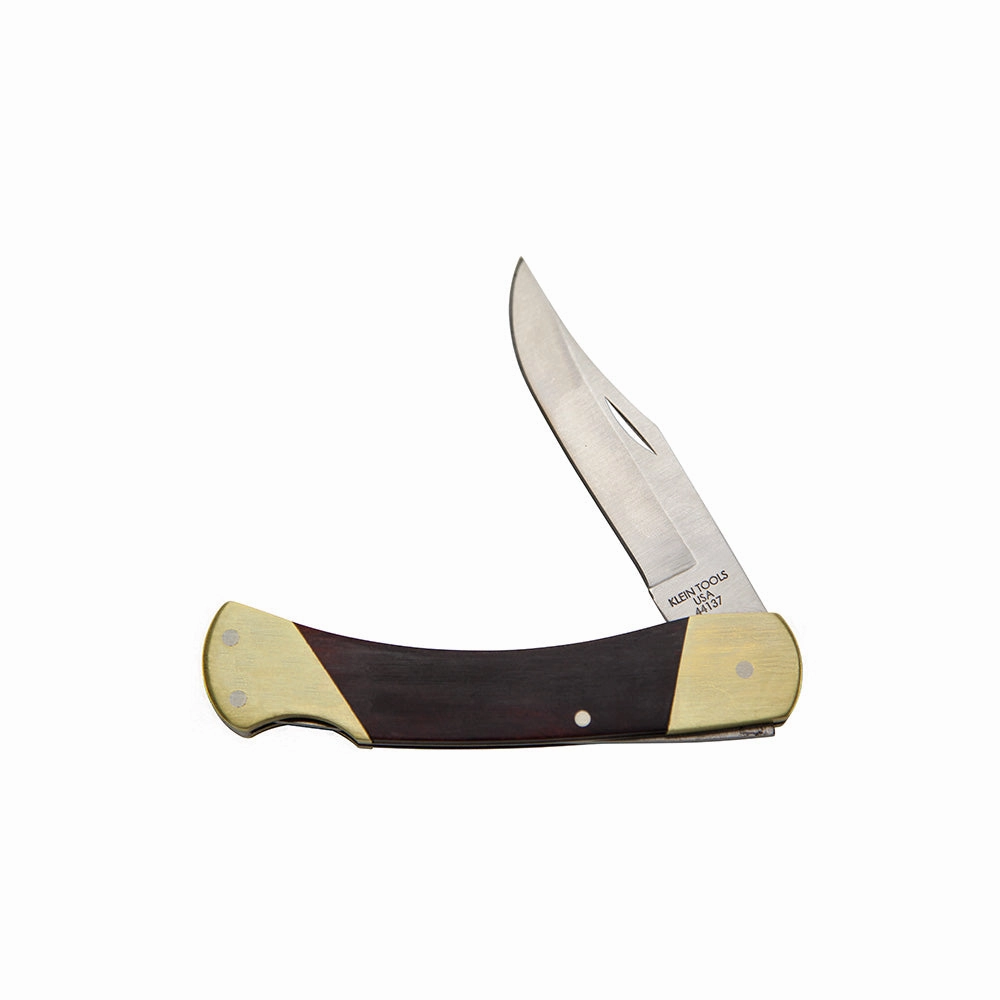 Klein Tools 44037 Sportsman Knife 3-3/8-Inch Stainless Steel Sharp Point Blade