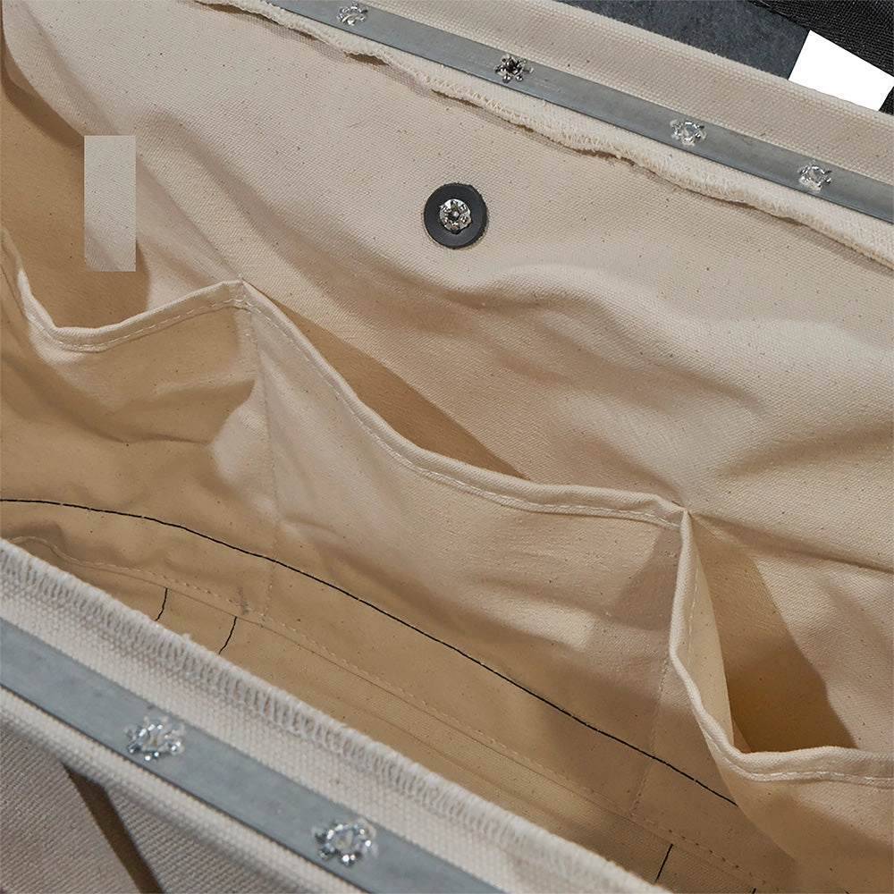 Klein Tools 5003-18 Canvas Tool Bag with Leather Bottom and Wide Openning for Easy Access, 18-Inch