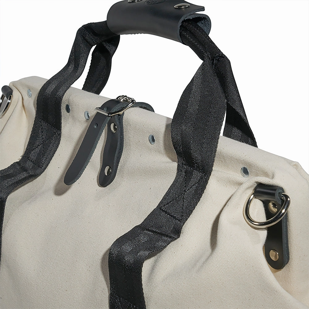 Klein Tools 5003-18 Canvas Tool Bag with Leather Bottom and Wide Openning for Easy Access, 18-Inch