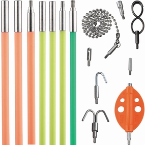 Klein Tools 50354 Multi-Flex Glow Rod Set, 35-Foot